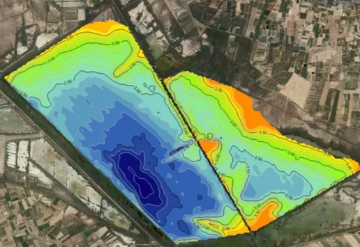 Ejemplo de mapa batimétrico